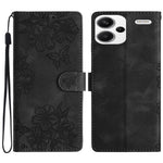 For Xiaomi Redmi Note 13 Pro+ 5G Case PU Leather Butterfly Flower Pattern Anti-Scratch Phone Cover