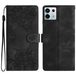 Xiaomi Redmi Note 13 Pro 5G / Poco X6 5G-skal med fjärilsblommatryck, läderfodral med beröringsfunktion
