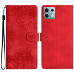 For Xiaomi Redmi Note 13 5G Case Butterfly Flower Pattern Skin-Touch Anti-Drop Leather Phone Cover