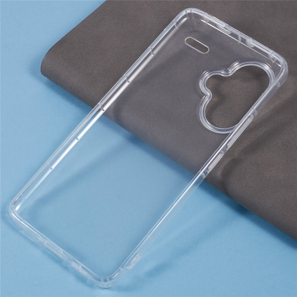 For Xiaomi Redmi Note 13 Pro+ 5G Clear Case Anti-Drop TPU Phone Cover (Big Rear Lens Hole)