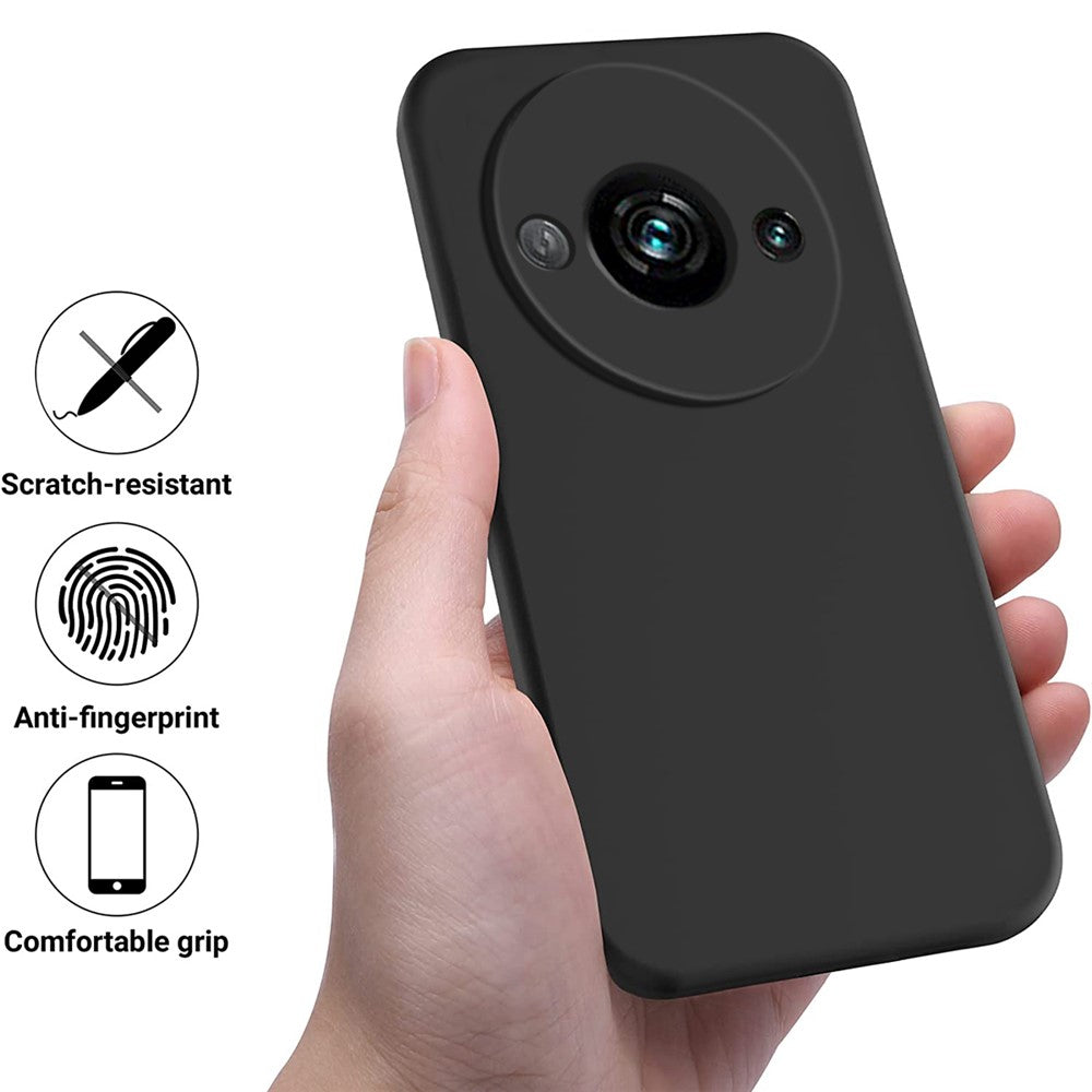 For Xiaomi Redmi A3x 4G Case Liquid Silicone Phone Cover with Wrist Strap