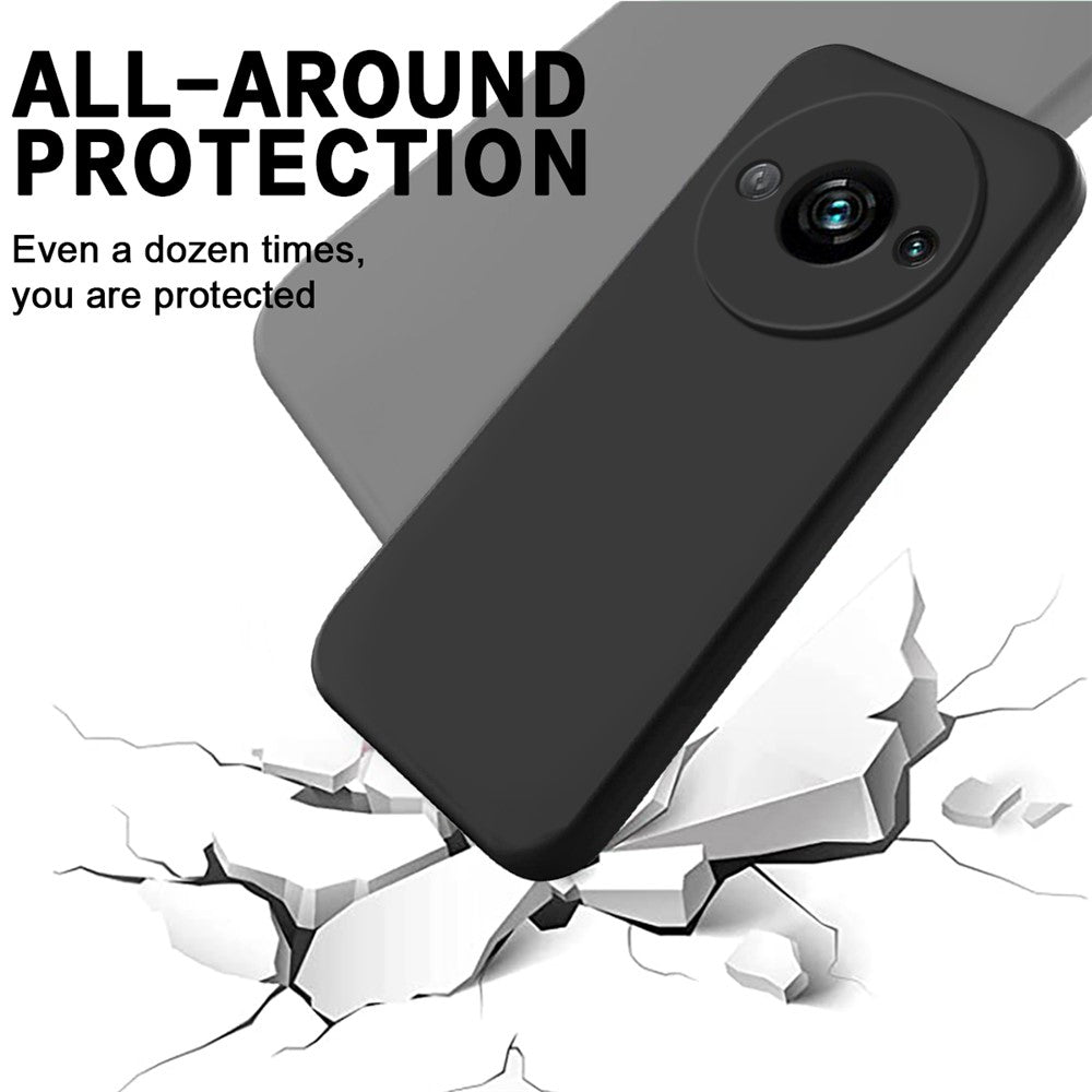 For Xiaomi Redmi A3x 4G Case Liquid Silicone Phone Cover with Wrist Strap