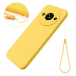 For Xiaomi Redmi A3x 4G Case Liquid Silicone Phone Cover with Wrist Strap