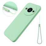 For Xiaomi Redmi A3x 4G Case Liquid Silicone Phone Cover with Wrist Strap