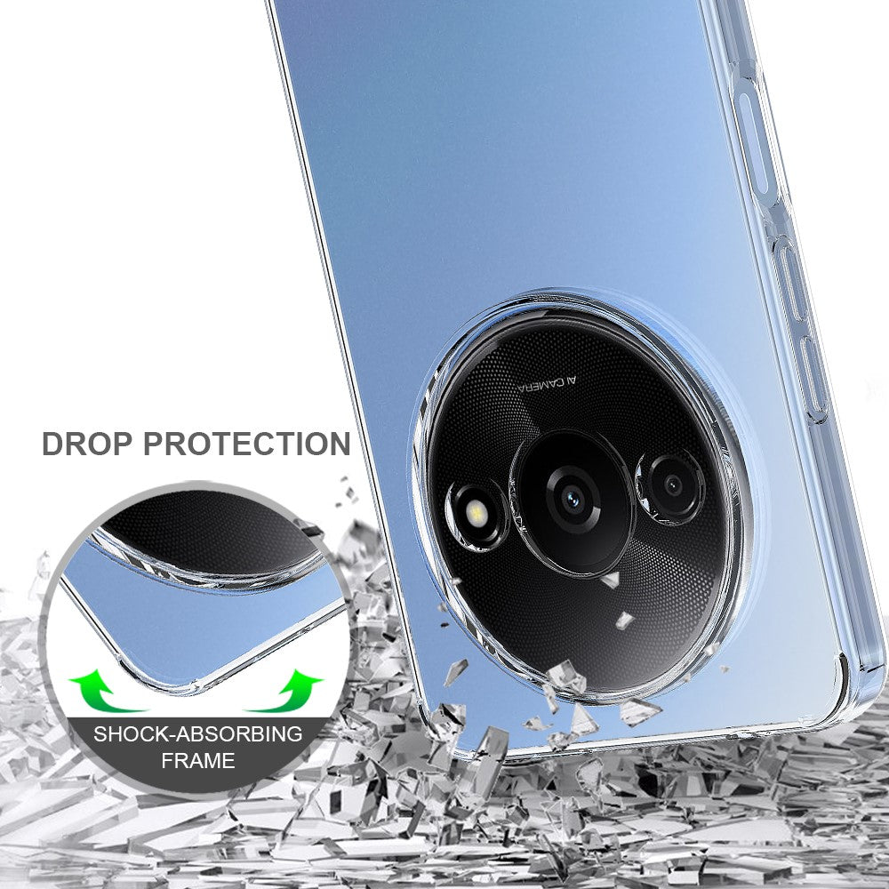 For Xiaomi Redmi A3x 4G Clear Case TPU+Acrylic Phone Cover