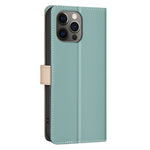 BINFEN COLOR BF33 Läderfodral för iPhone 13 Pro Max Plånboksfodral med RFID-blockering