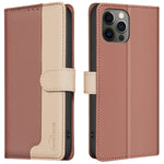 BINFEN COLOR BF33 Läderfodral för iPhone 13 Pro Max Plånboksfodral med RFID-blockering