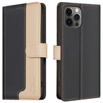 BINFEN COLOR BF33 Läderfodral för iPhone 13 Pro Max Plånboksfodral med RFID-blockering