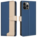 BINFEN COLOR BF33 Läderfodral för iPhone 13 Pro Max Plånboksfodral med RFID-blockering