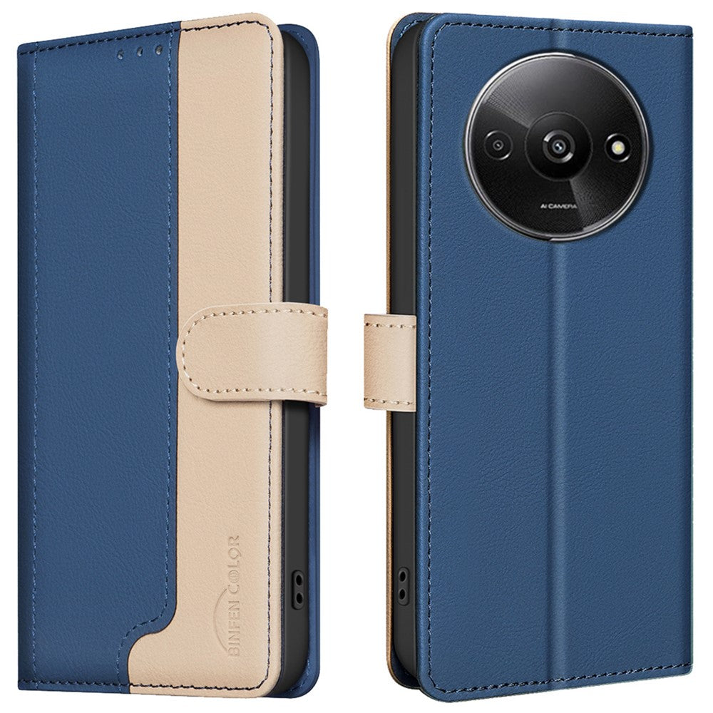 BINFEN COLOR BF33 For Xiaomi Poco C61 4G / Redmi A3 4G Leather Phone Case RFID Blocking