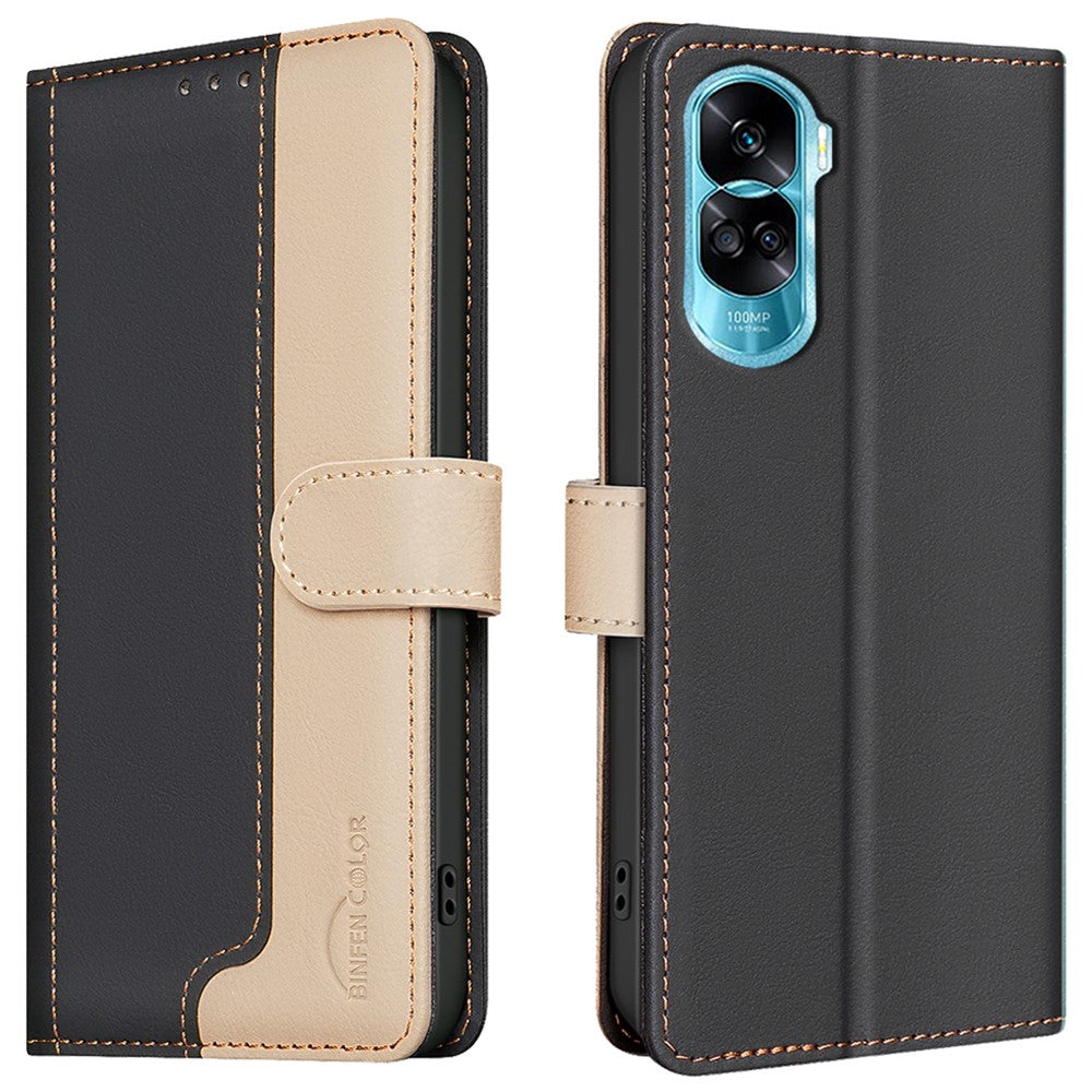 BINFEN COLOR BF33 For Honor X50i 5G / 90 Lite 5G Case Wallet Leather Cover RFID Blocking
