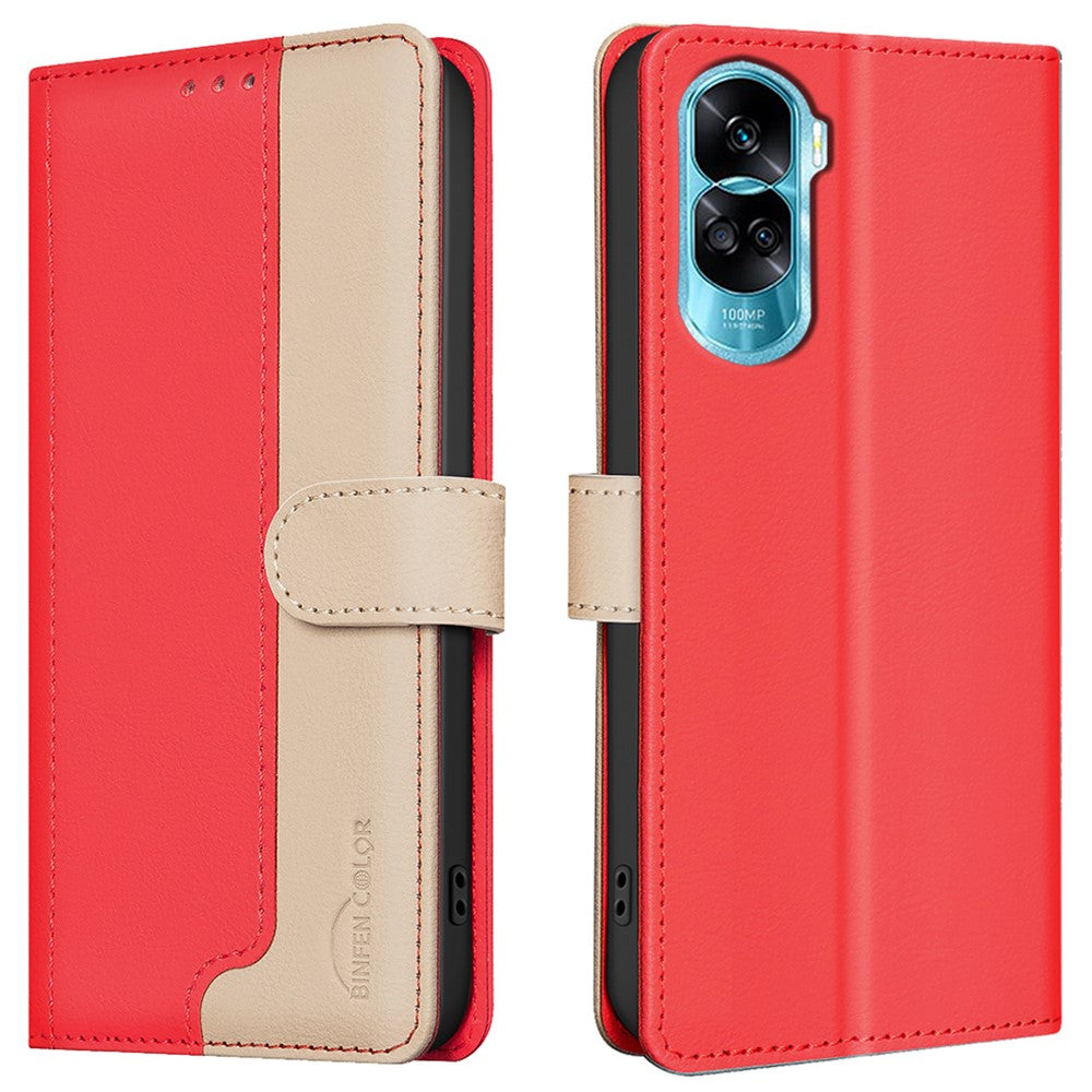 BINFEN COLOR BF33 For Honor X50i 5G / 90 Lite 5G Case Wallet Leather Cover RFID Blocking