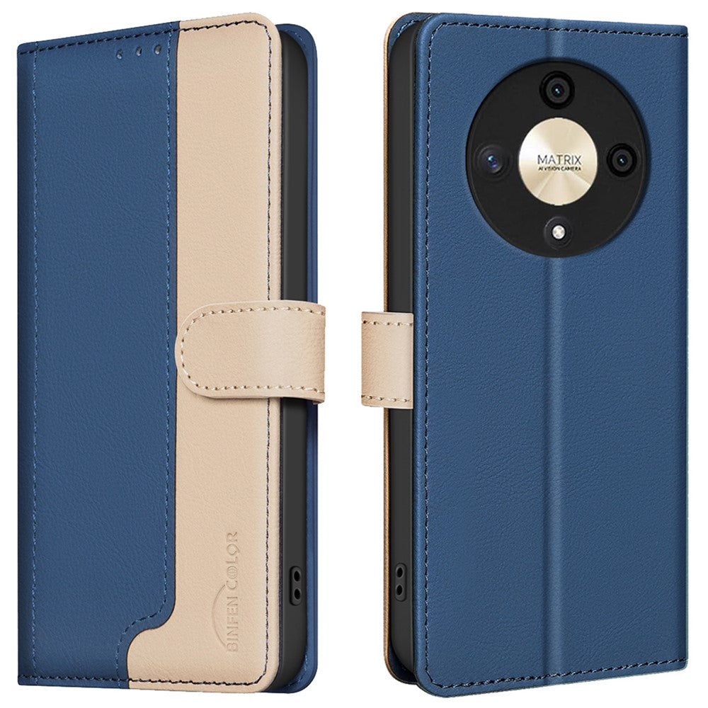 BINFEN COLOR BF33 For Honor Magic6 Lite 5G / X9b 5G Leather Case RFID Blocking Card Slots