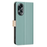 BINFEN COLOR BF33 For Oppo A58 4G Case Splicing Color Wallet Leather Cover