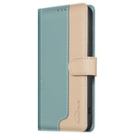 BINFEN COLOR BF33 For Oppo A58 4G Case Splicing Color Wallet Leather Cover