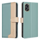 BINFEN COLOR BF33 For Oppo A18 4G / A38 4G Leather Case Stand RFID Blocking Card Slots