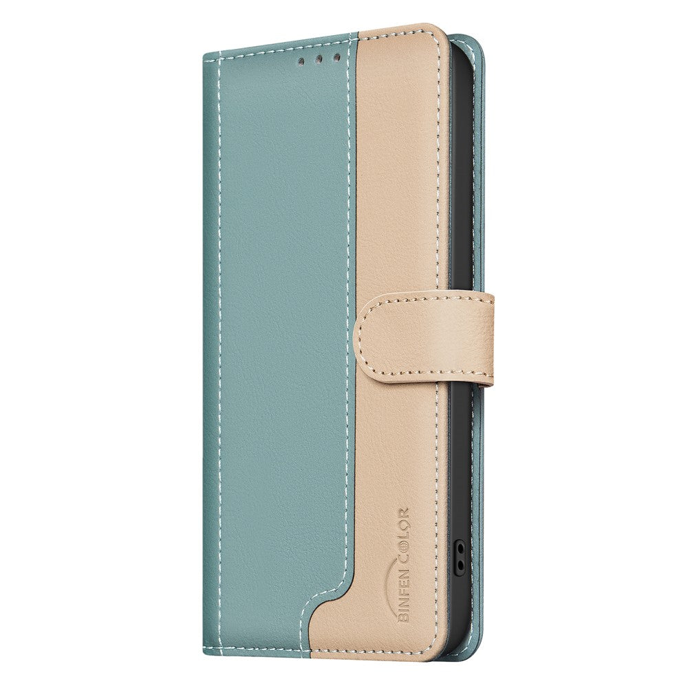 BINFEN COLOR BF33 For Oppo A18 4G / A38 4G Leather Case Stand RFID Blocking Card Slots