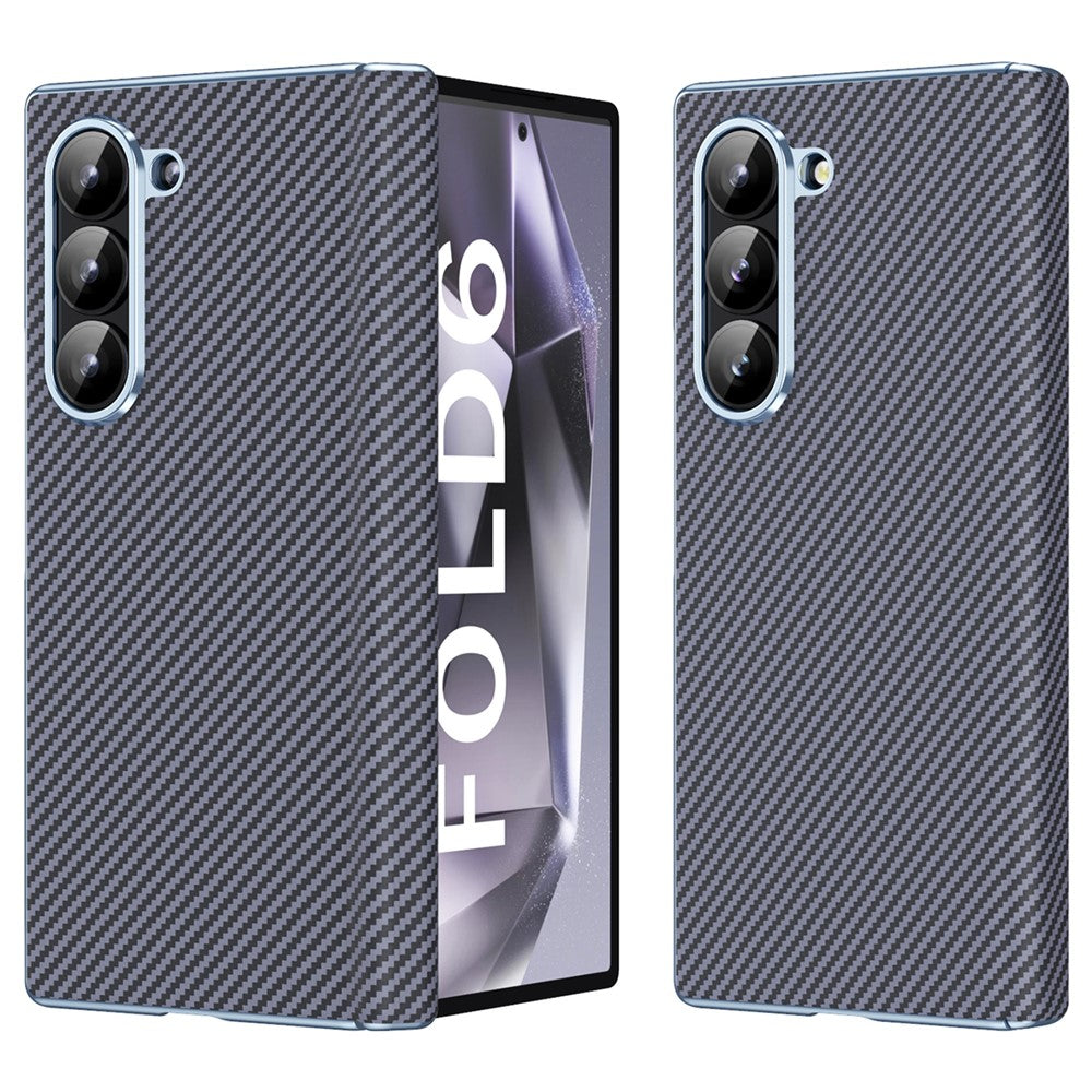 For Samsung Galaxy Z Fold6 5G Case Leather+PC Phone Cover with Hinge Protection