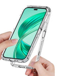 Til Honor X8b 4G Gennemsigtigt Cover Akryl+TPU Telefoncover Præcise Udskæringer til Linse