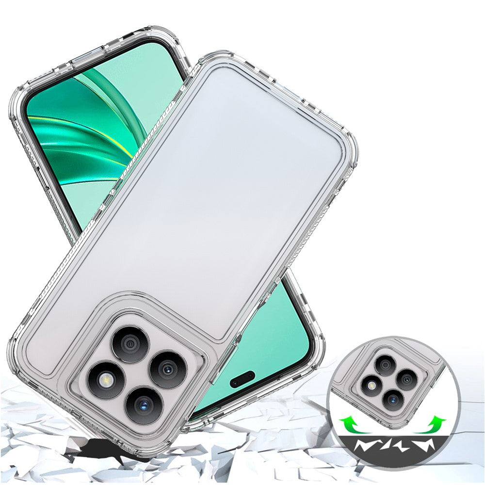Til Honor X8b 4G Gennemsigtigt Cover Akryl+TPU Telefoncover Præcise Udskæringer til Linse