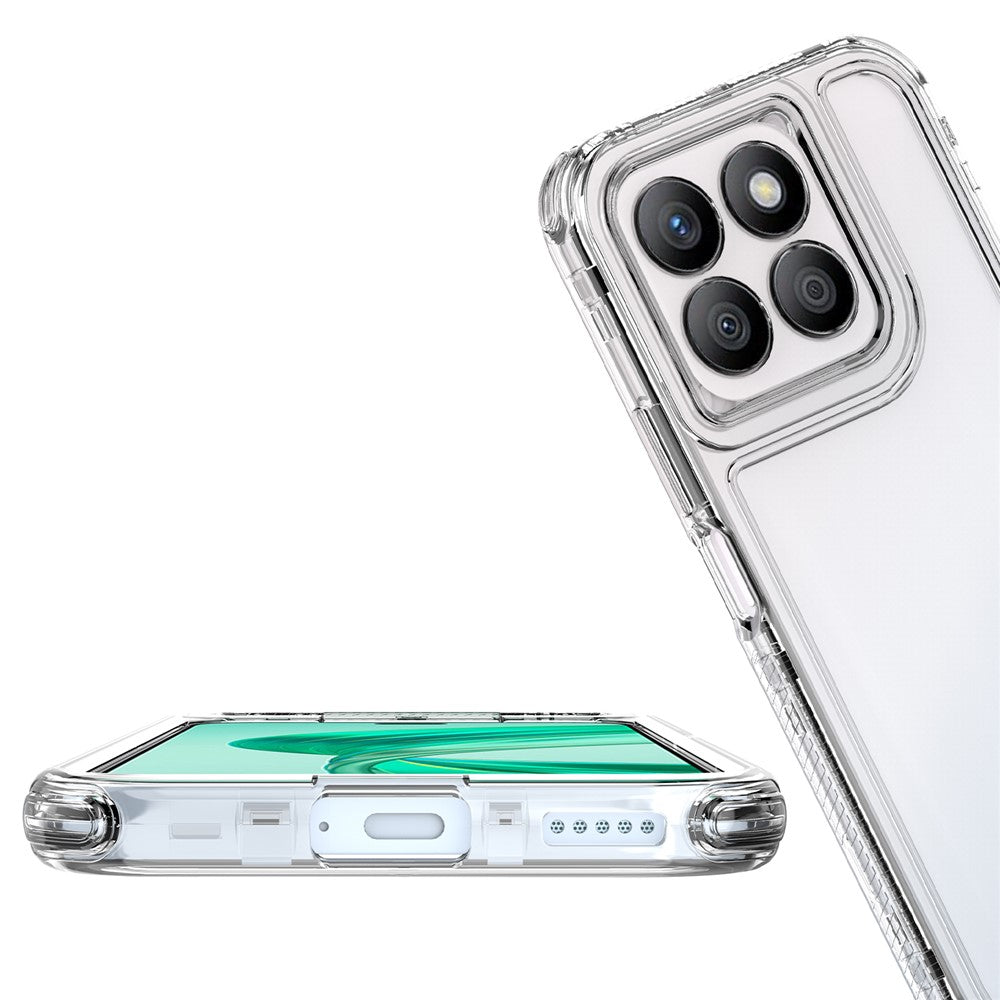 Til Honor X8b 4G Gennemsigtigt Cover Akryl+TPU Telefoncover Præcise Udskæringer til Linse