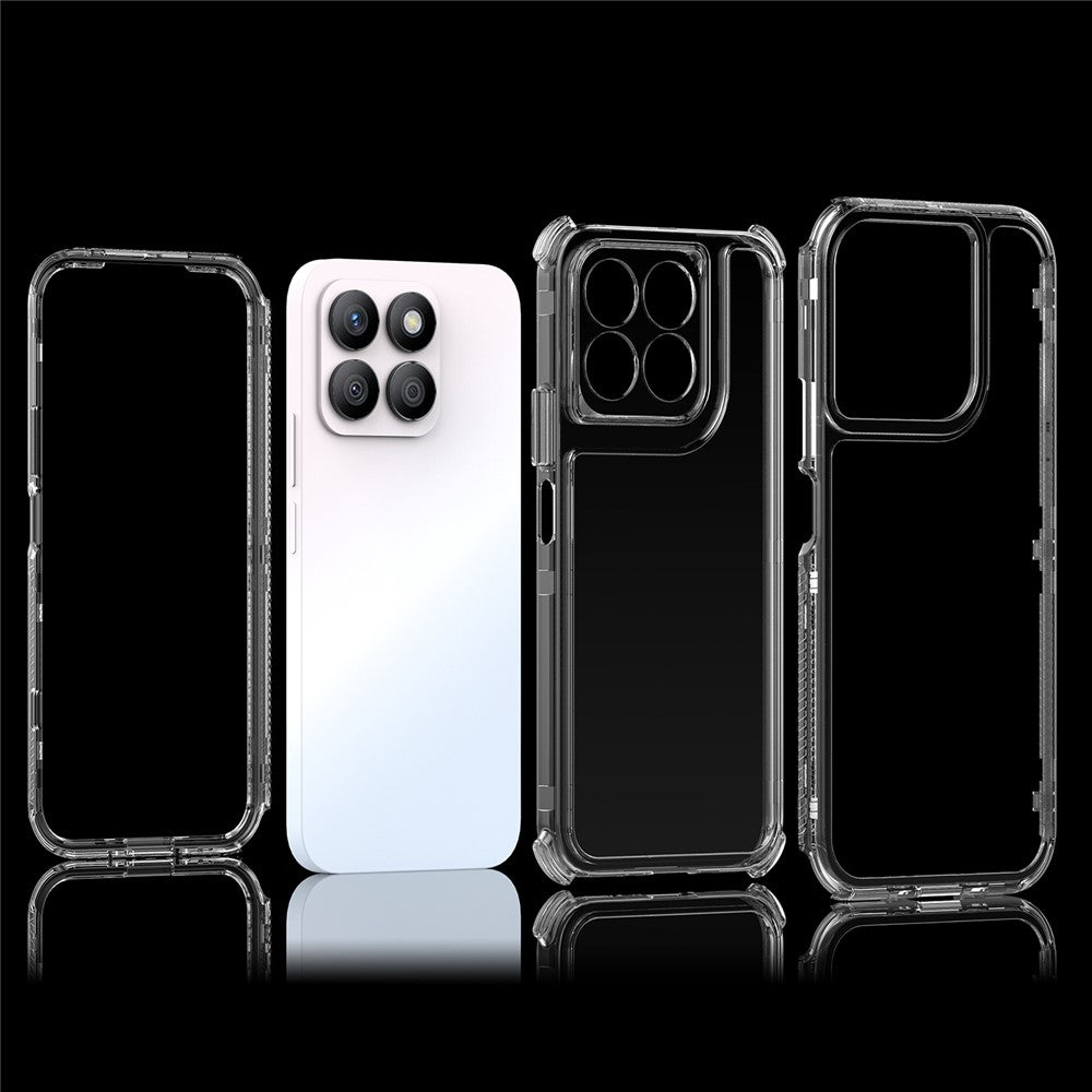 Til Honor X8b 4G Gennemsigtigt Cover Akryl+TPU Telefoncover Præcise Udskæringer til Linse