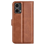 Til Motorola Moto G85 5G / S50 Neo 5G Læderetui Kalvetekstur Stativ Telefoncover