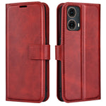 Til Motorola Moto G85 5G / S50 Neo 5G Læderetui Kalvetekstur Stativ Telefoncover