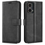 Til Motorola Moto G85 5G / S50 Neo 5G Læderetui Kalvetekstur Stativ Telefoncover