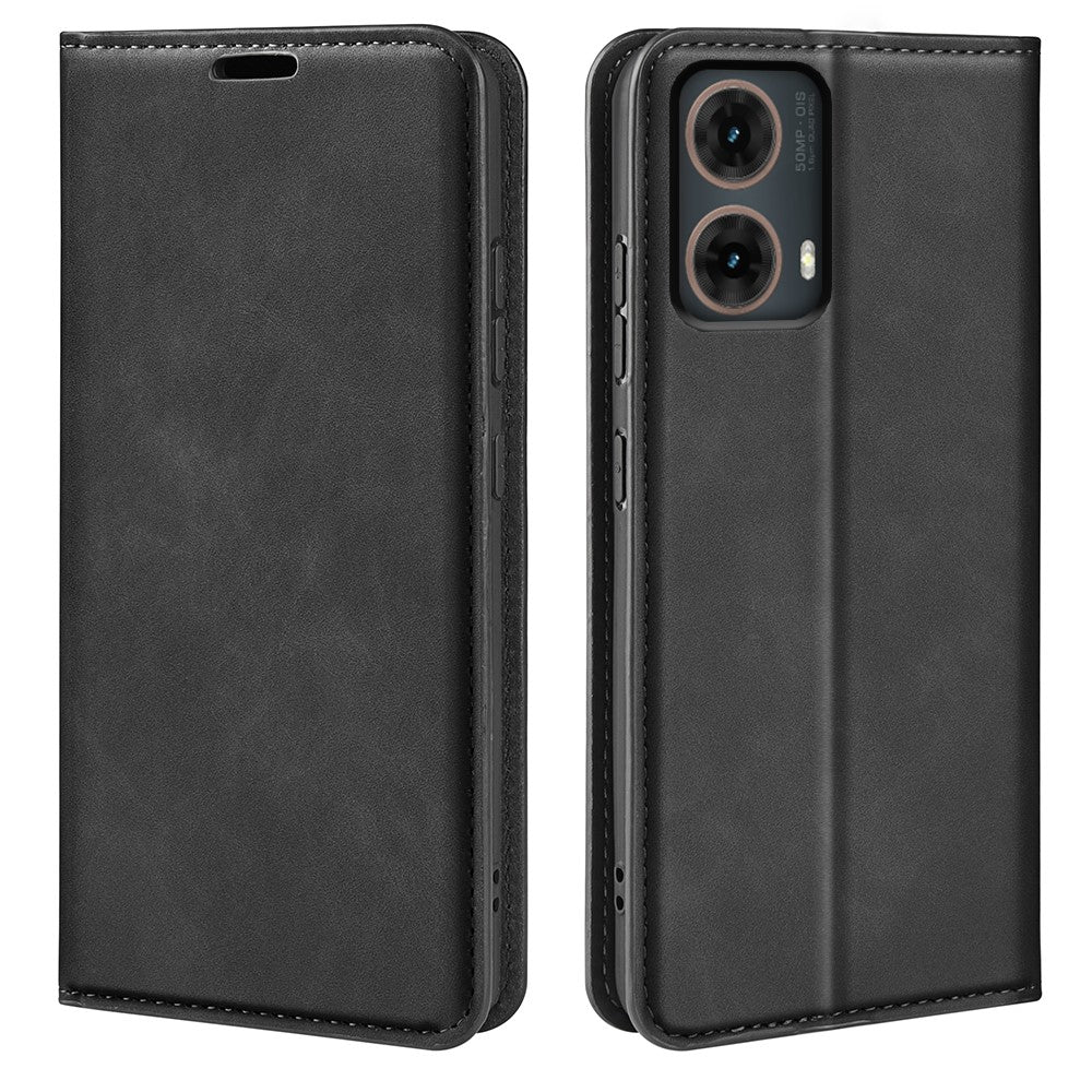 Til Motorola Moto G85 5G / S50 Neo 5G Etui PU Læder Pung Folio Flip Telefon Cover