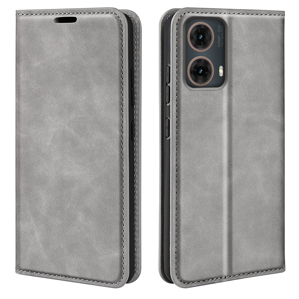 Til Motorola Moto G85 5G / S50 Neo 5G Etui PU Læder Pung Folio Flip Telefon Cover