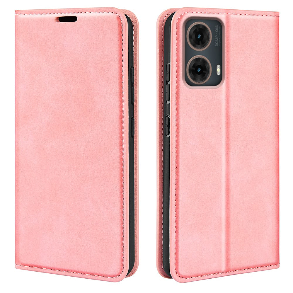 Til Motorola Moto G85 5G / S50 Neo 5G Etui PU Læder Pung Folio Flip Telefon Cover