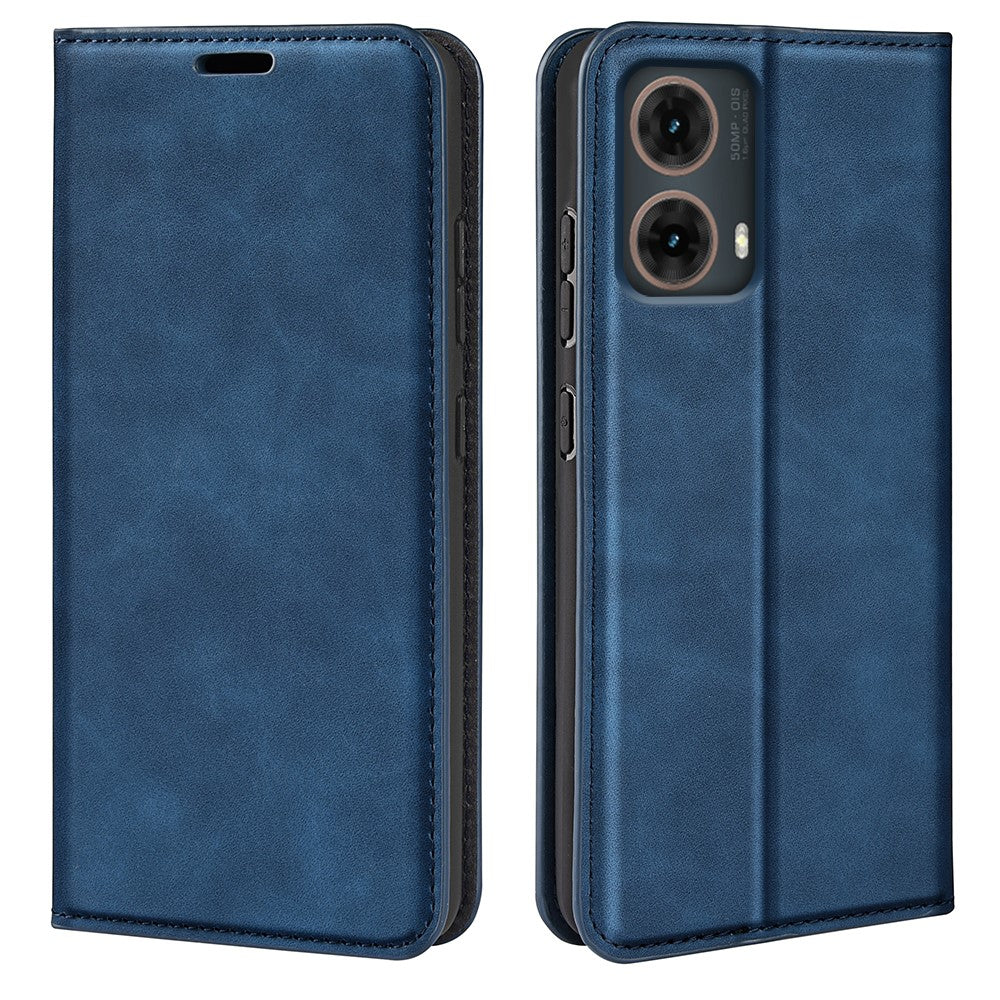 Til Motorola Moto G85 5G / S50 Neo 5G Etui PU Læder Pung Folio Flip Telefon Cover