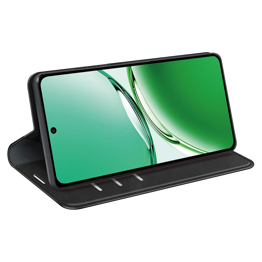 For Oppo Reno12 F 5G Case Skin-Touch Leather Wallet Phone Cover