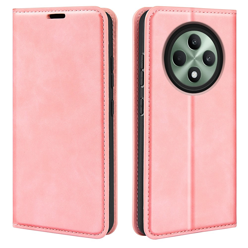 For Oppo Reno12 F 5G Case Skin-Touch Leather Wallet Phone Cover