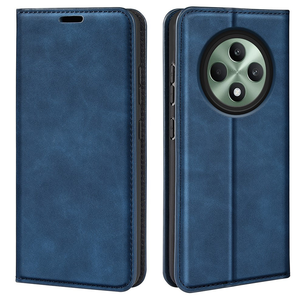 For Oppo Reno12 F 5G Case Skin-Touch Leather Wallet Phone Cover