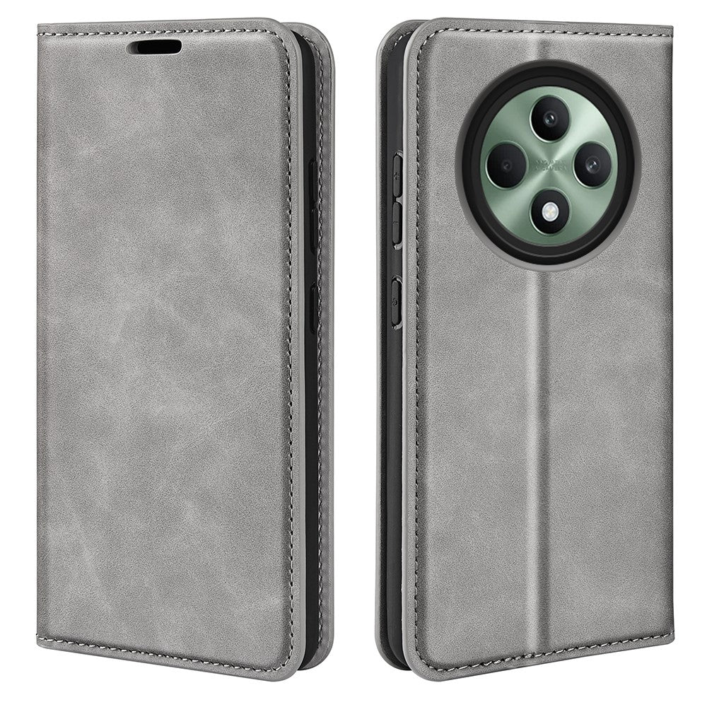 For Oppo Reno12 F 5G Case Skin-Touch Leather Wallet Phone Cover