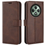 For Oppo Reno12 F 5G Stand Case Calf Texture Shockproof Leather Phone Cover
