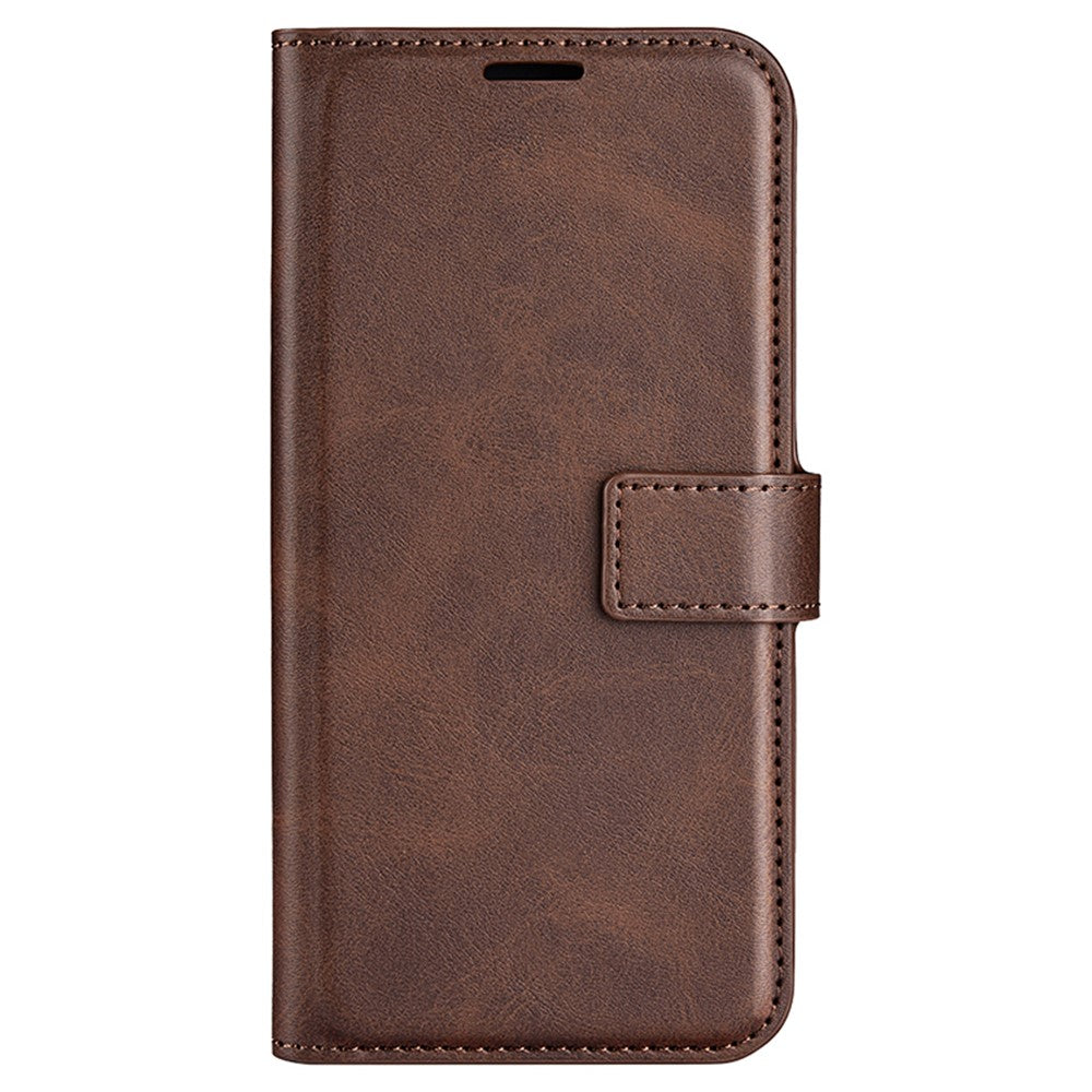 For Oppo Reno12 F 5G Stand Case Calf Texture Shockproof Leather Phone Cover