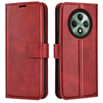 For Oppo Reno12 F 5G Stand Case Calf Texture Shockproof Leather Phone Cover
