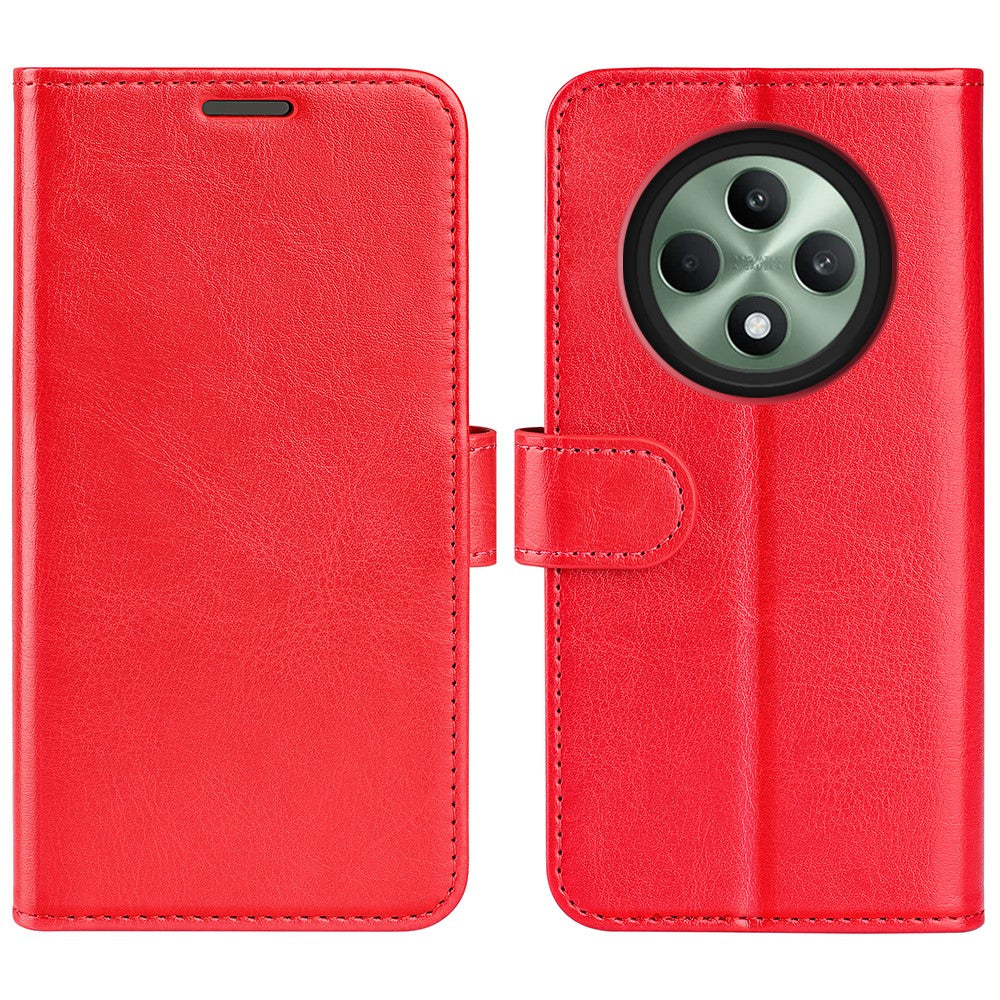 For Oppo Reno12 F 5G Case Crazy Horse Texture Leather Stand Phone Cover with Wallet