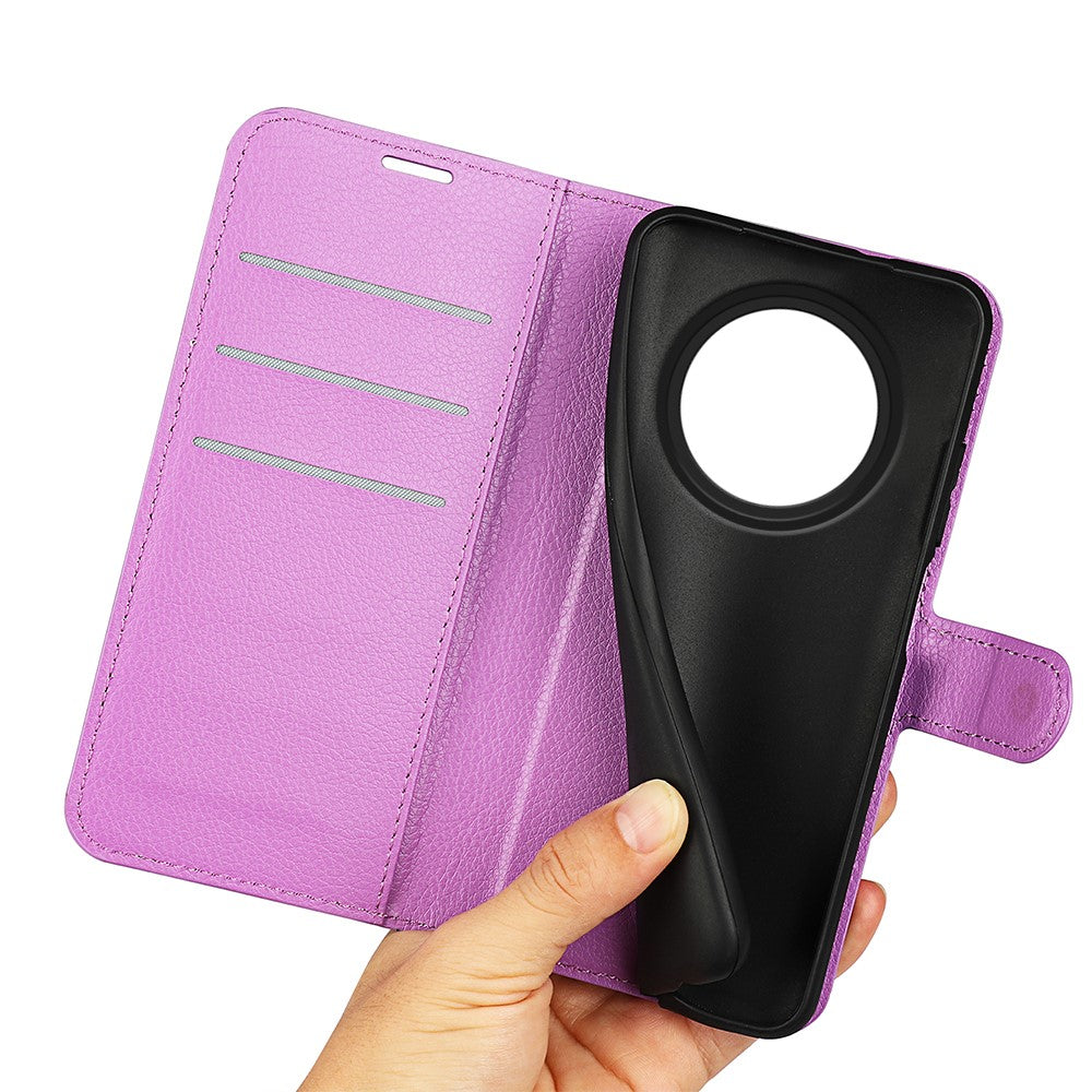 For Oppo Reno12 F 5G Phone Case Litchi Texture Anti-Drop Leather Wallet Cover