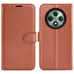 For Oppo Reno12 F 5G Phone Case Litchi Texture Anti-Drop Leather Wallet Cover