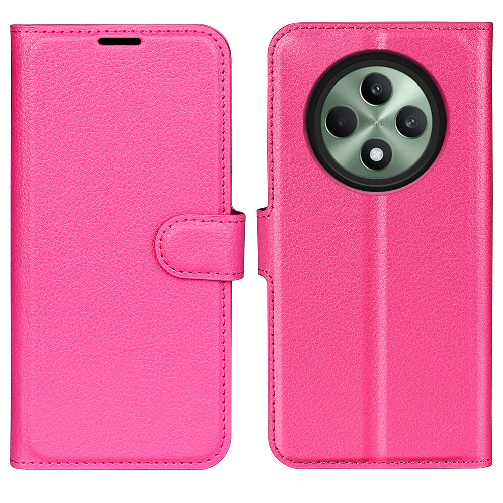 For Oppo Reno12 F 5G Phone Case Litchi Texture Anti-Drop Leather Wallet Cover