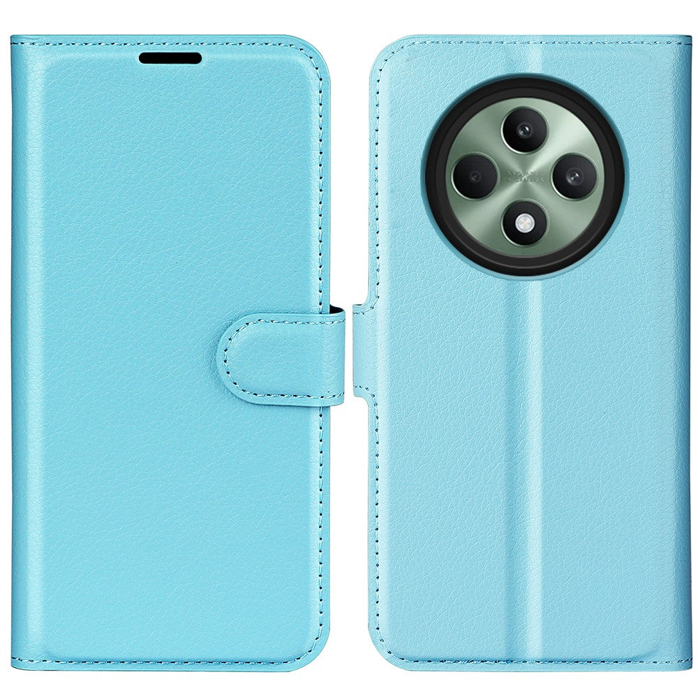 For Oppo Reno12 F 5G Phone Case Litchi Texture Anti-Drop Leather Wallet Cover