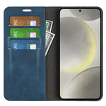 Til Samsung Galaxy S24 FE Etui, Hudvenligt, Faldbeskyttende Læderpung Telefoncover
