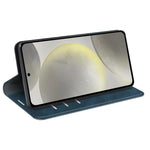 Til Samsung Galaxy S24 FE Etui, Hudvenligt, Faldbeskyttende Læderpung Telefoncover