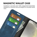 For Samsung Galaxy S24 FE Case Skin-Touch Drop-Proof Leather Wallet Phone Cover