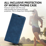 Til Samsung Galaxy S24 FE Etui, Hudvenligt, Faldbeskyttende Læderpung Telefoncover