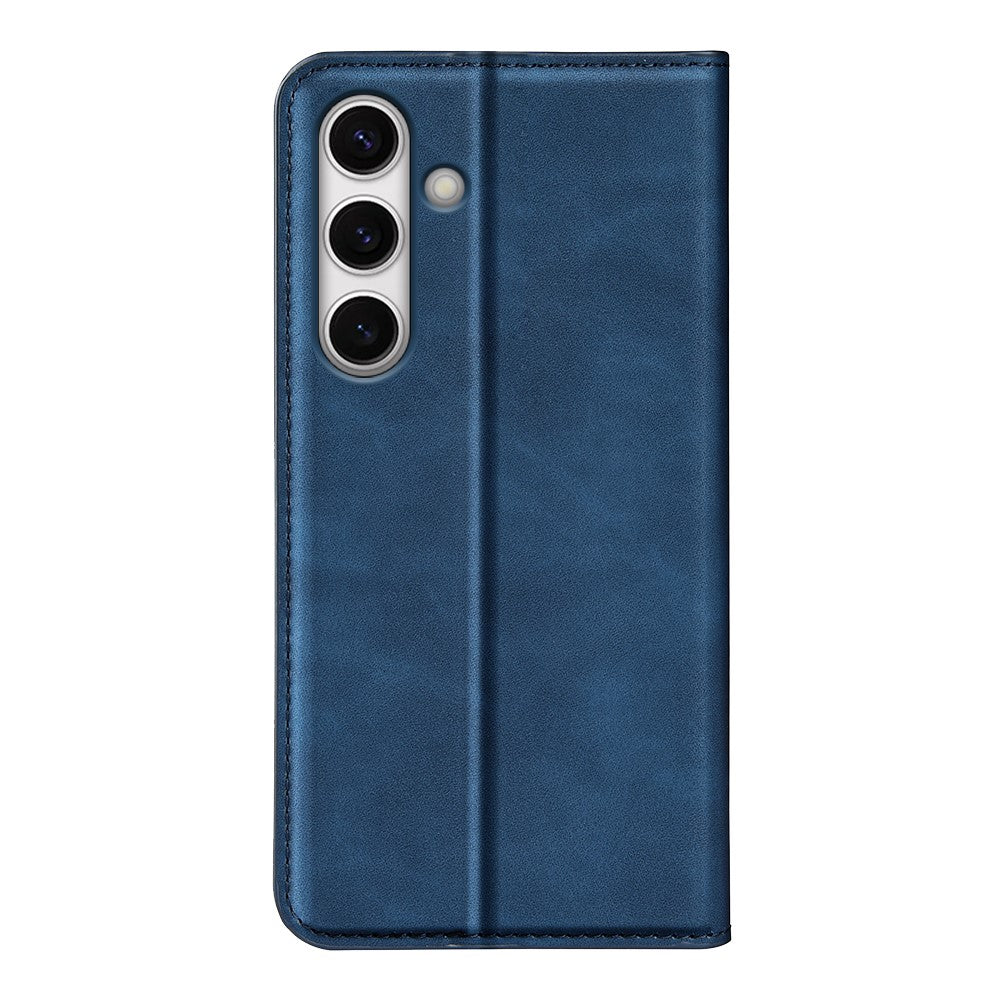 Til Samsung Galaxy S24 FE Etui, Hudvenligt, Faldbeskyttende Læderpung Telefoncover